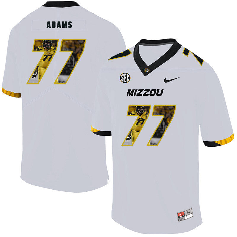 Paul Adams Missouri Tigers white Fashion jersey
