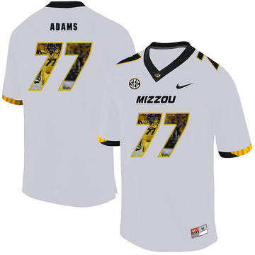 Paul Adams Missouri Tigers white Fashion jersey