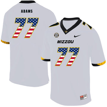 Paul Adams Missouri Tigers white jersey