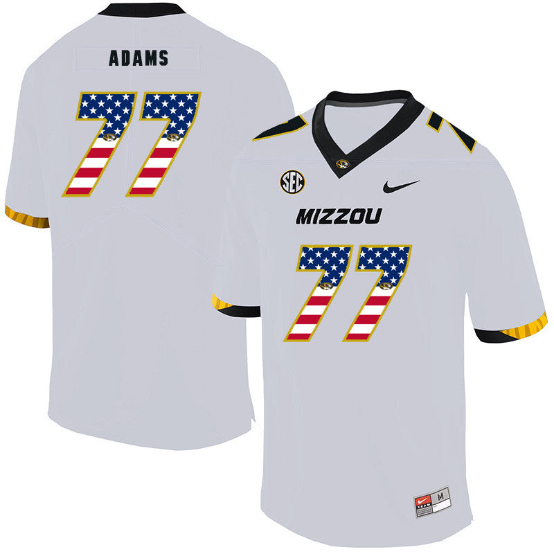 Paul Adams Missouri Tigers white jersey