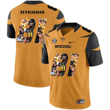 Albert Okwuegbunam Missouri Tigers gold Fashion jersey