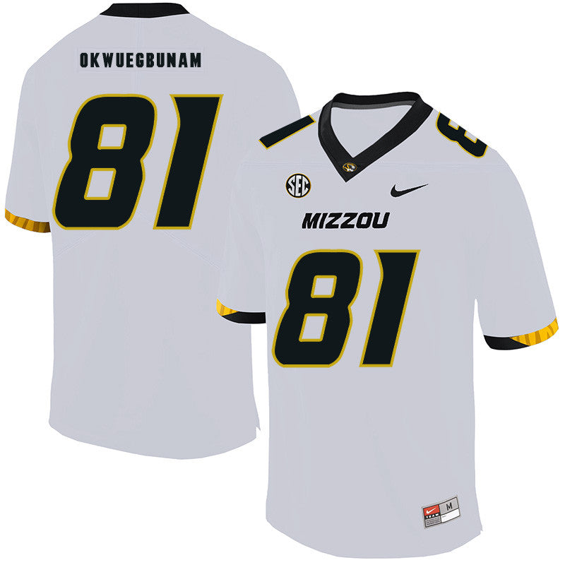 Albert Okwuegbunam Missouri Tigers white jersey