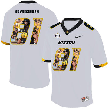Albert Okwuegbunam Missouri Tigers white Fashion jersey