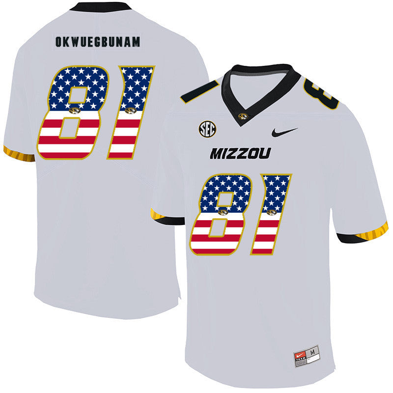Albert Okwuegbunam Missouri Tigers white jersey