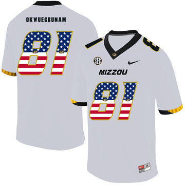 Albert Okwuegbunam Missouri Tigers white jersey