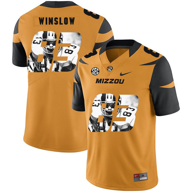 Kellen Winslow Missouri Tigers gold Fashion jersey