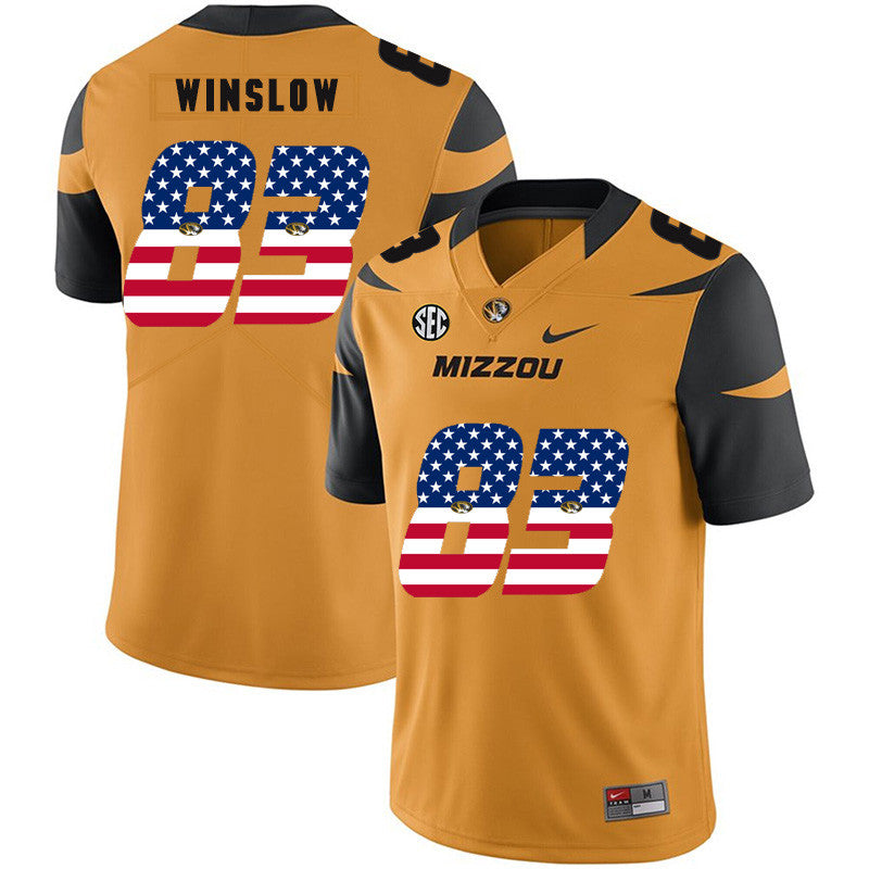 Kellen Winslow Missouri Tigers gold jersey
