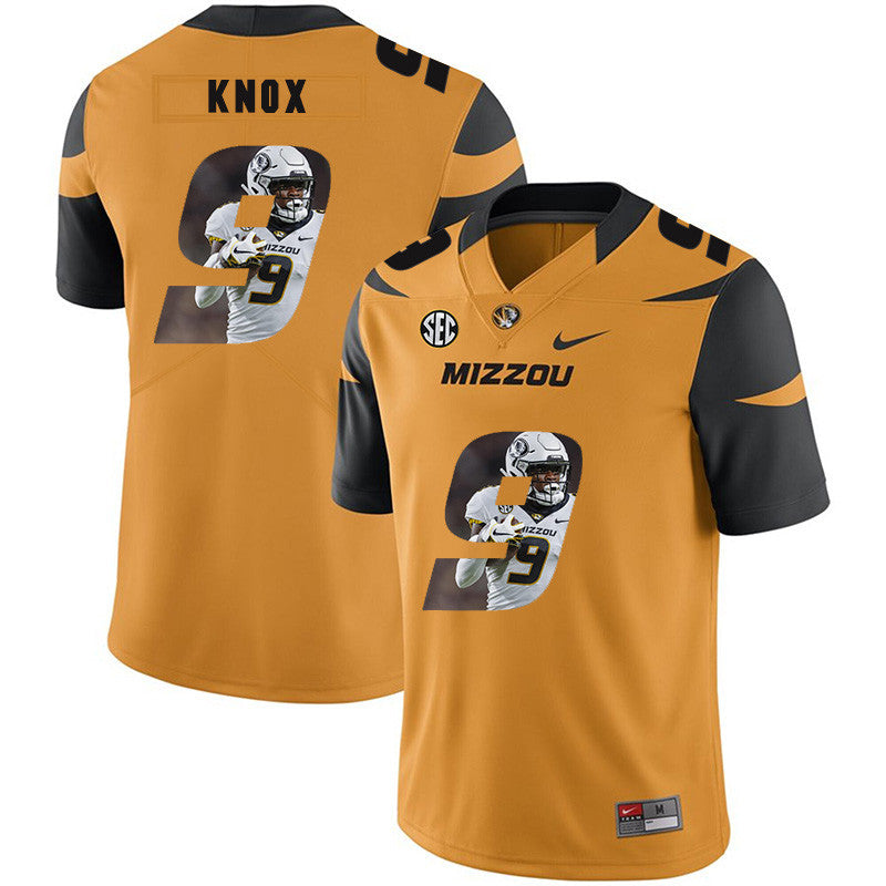 Jalen Knox Missouri Tigers gold Fashion jersey