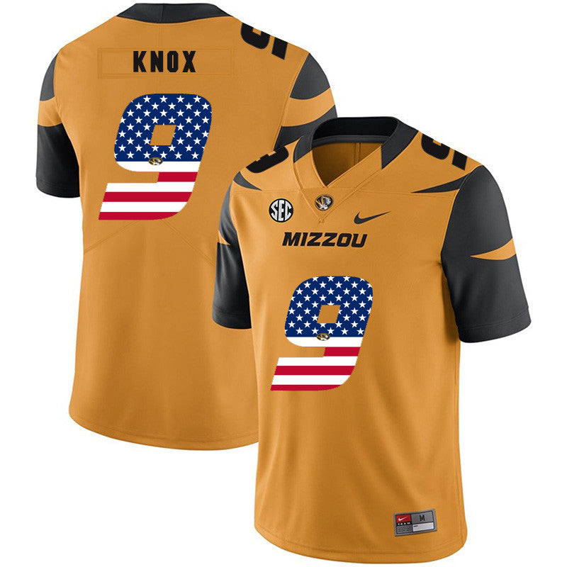 Jalen Knox Missouri Tigers gold jersey
