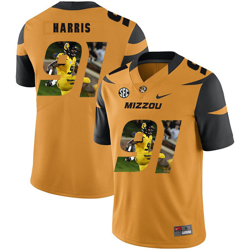 Charles Harris Missouri Tigers gold Fashion jersey