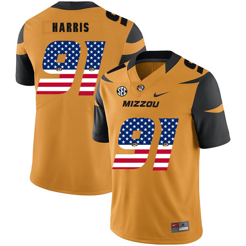 Charles Harris Missouri Tigers gold jersey