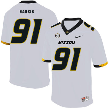 Charles Harris Missouri Tigers white jersey