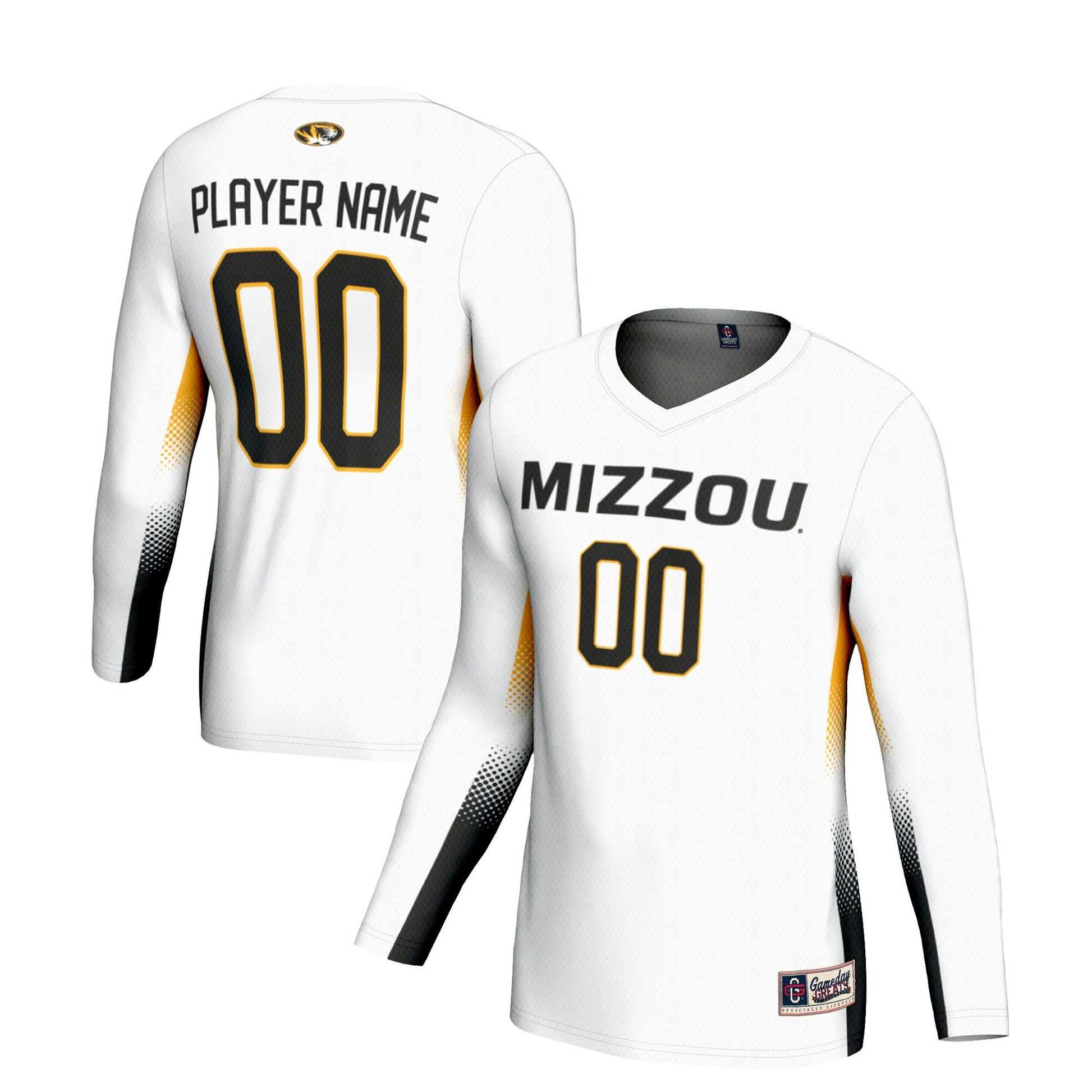 Volleyball Missouri Tigers white jersey