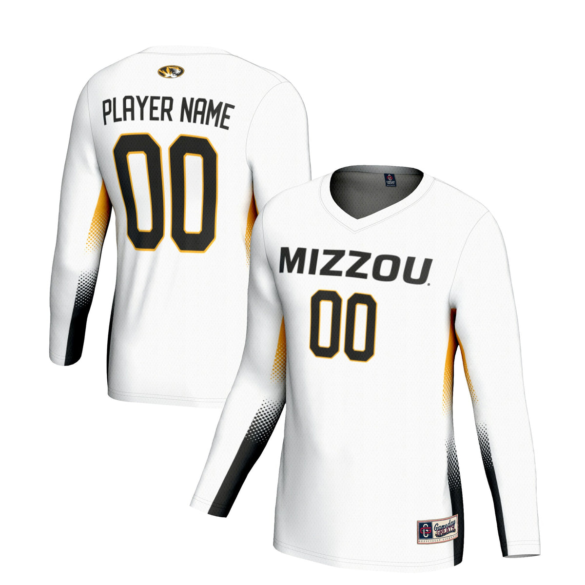 Volleyball Missouri Tigers white jersey