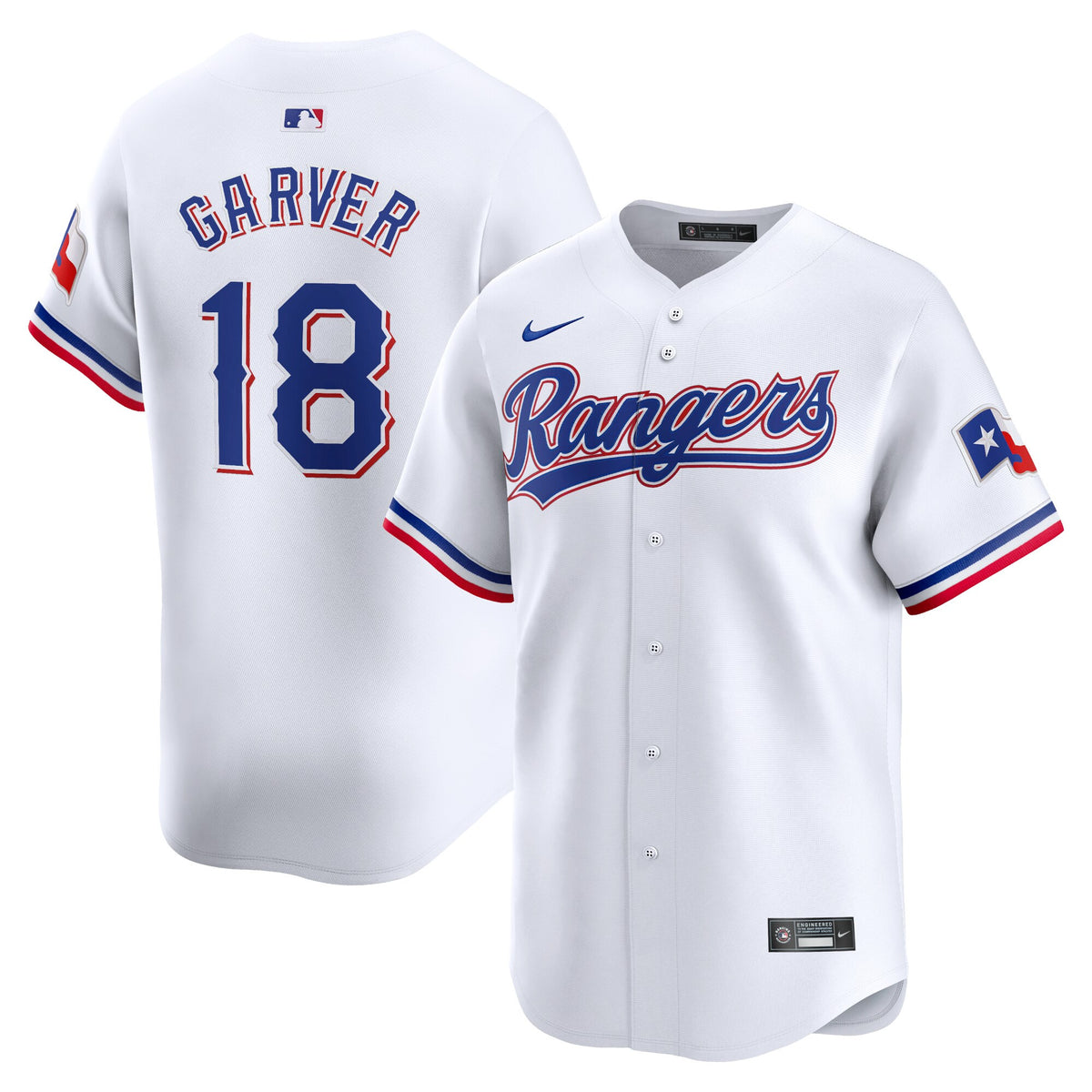 Mitch Garver Texas Rangers white Limited jersey