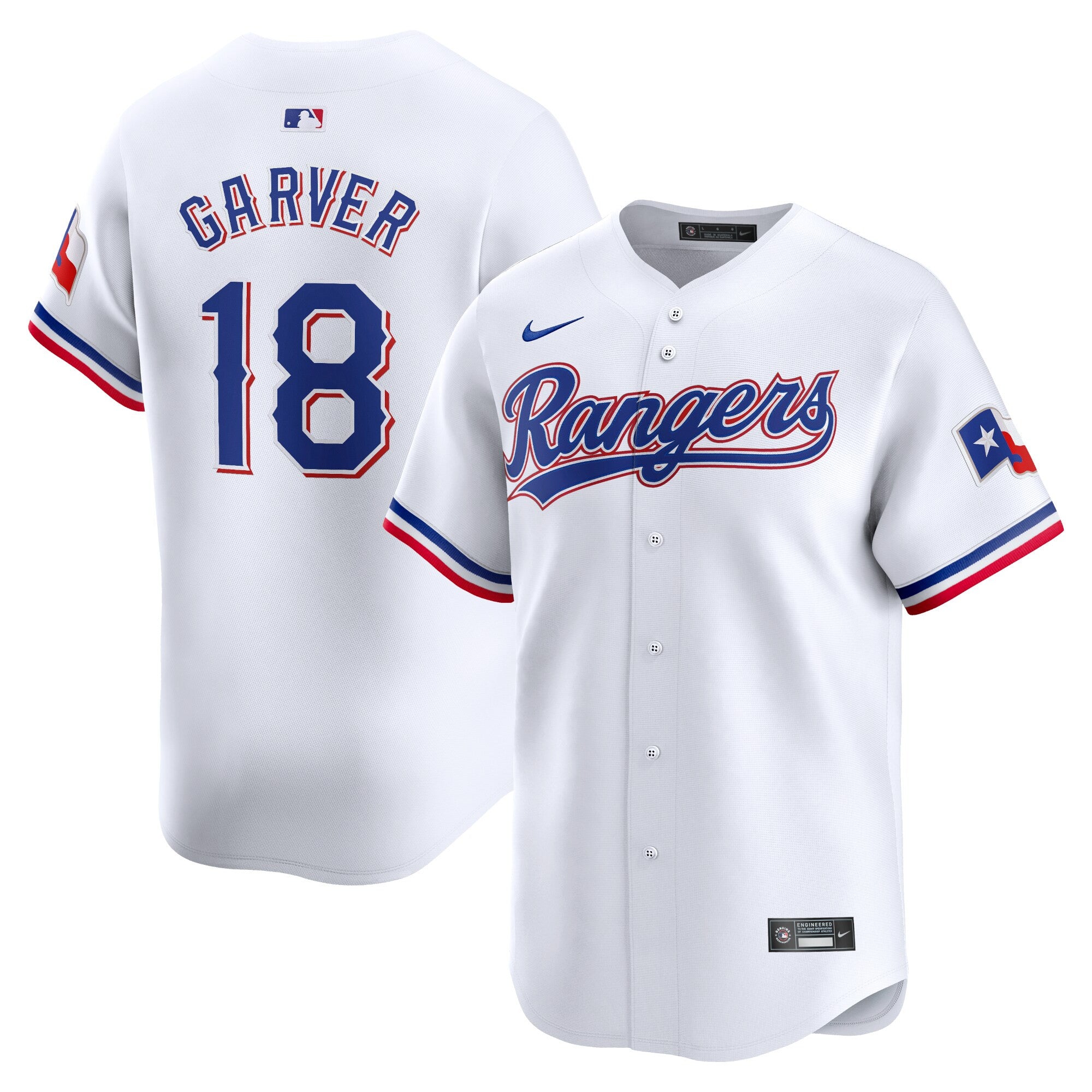 Mitch Garver Texas Rangers white Limited jersey