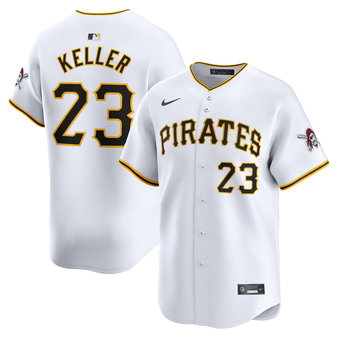 Mitch Keller Pittsburgh Pirates white Limited jersey