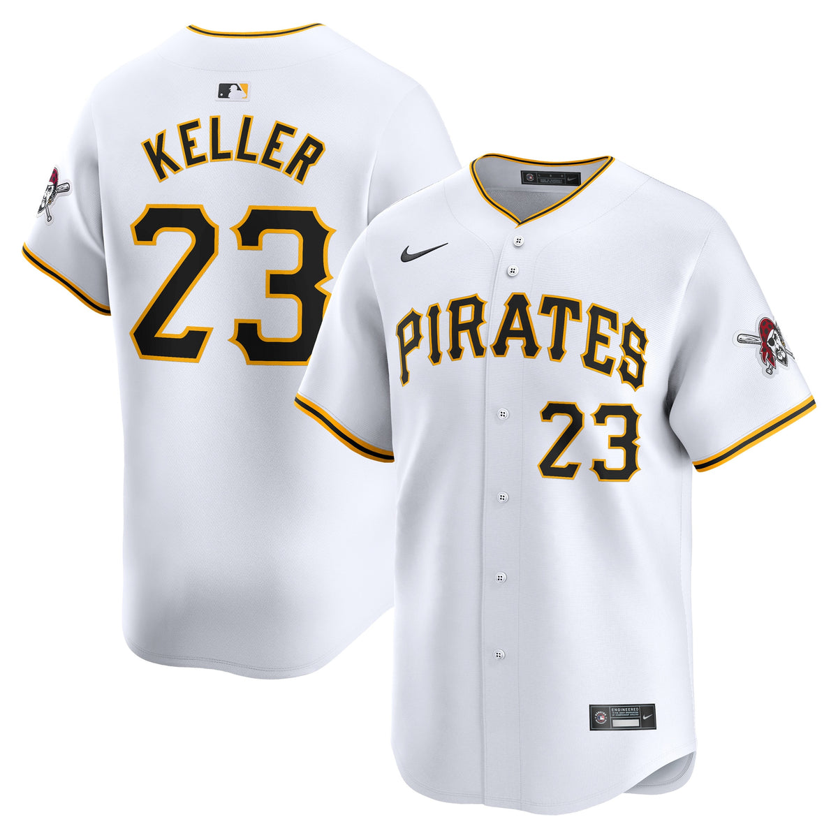 Mitch Keller Pittsburgh Pirates white Limited jersey