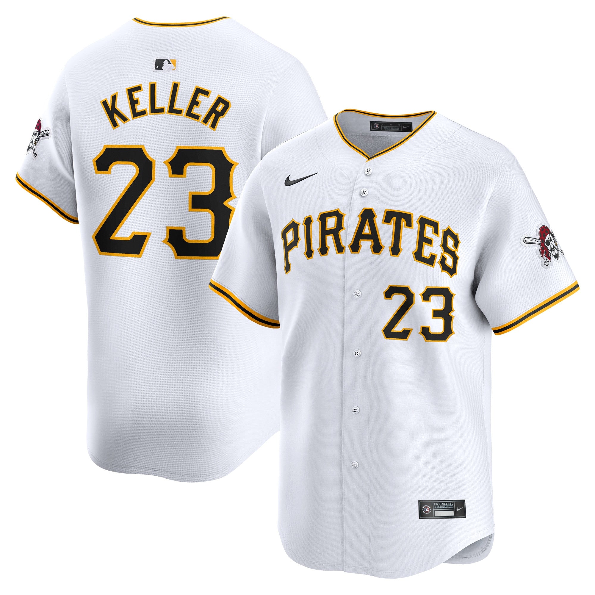 Mitch Keller Pittsburgh Pirates white Limited jersey