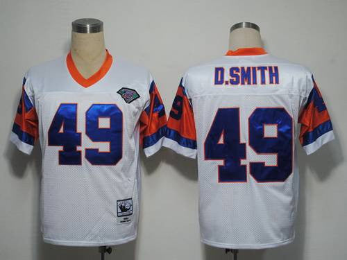 Dennis Smith Denver Broncos white Throwback jersey