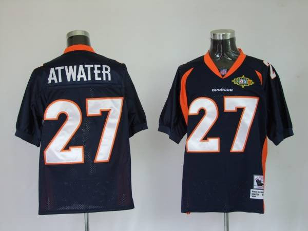Mitchell Ness Steve Atwater Denver Broncos blue Throwback jersey