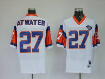 Mitchell Ness Steve Atwater Denver Broncos white Throwback jersey