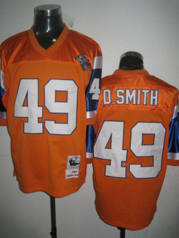 Mitchell Ness Dennis Smith Denver Broncos orange Throwback jersey