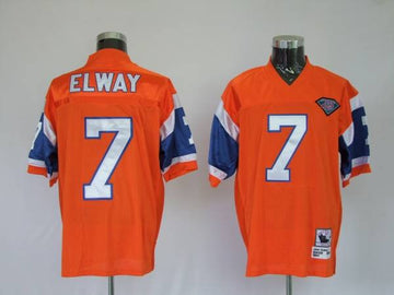 Mitchell Ness John Elway Denver Broncos orange Throwback jersey