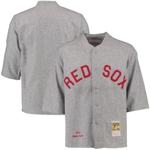Boston Red Sox grey Throwback jersey