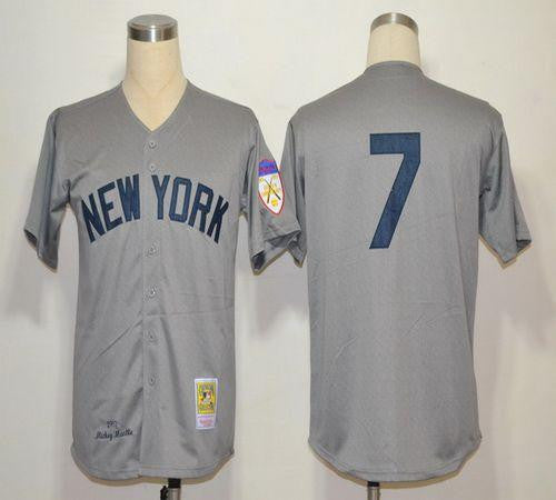 New York Yankees grey Throwback jersey
