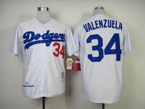 Los Angeles Dodgers white Throwback jersey