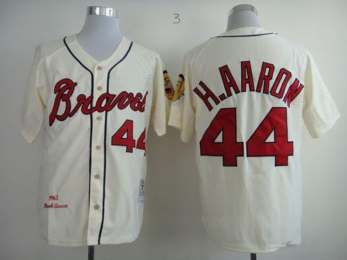 Atlanta Braves cream Throwback jersey