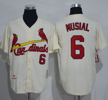 St. Louis Cardinals cream Throwback jersey