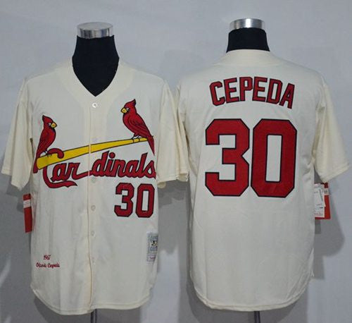 St. Louis Cardinals cream Throwback jersey