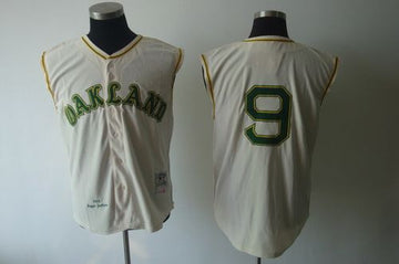 Oakland Athletics cream Throwback jersey