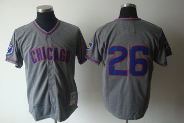 Chicago Cubs grey Throwback jersey