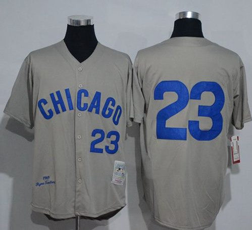 Chicago Cubs grey Throwback jersey