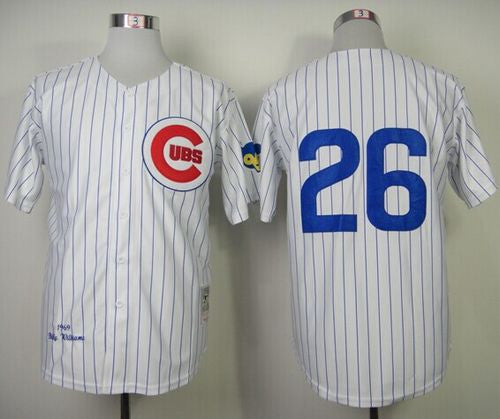 Chicago Cubs white Throwback jersey