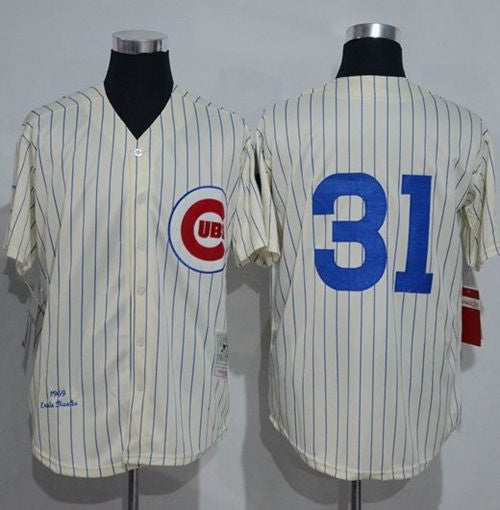 Chicago Cubs cream Throwback jersey
