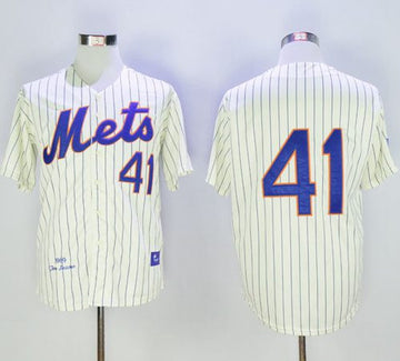 New York Mets cream Throwback jersey