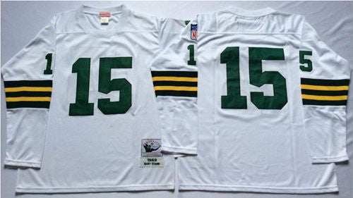 Green Bay Packers white Throwback jersey