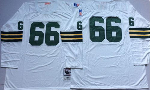 Green Bay Packers white Throwback jersey