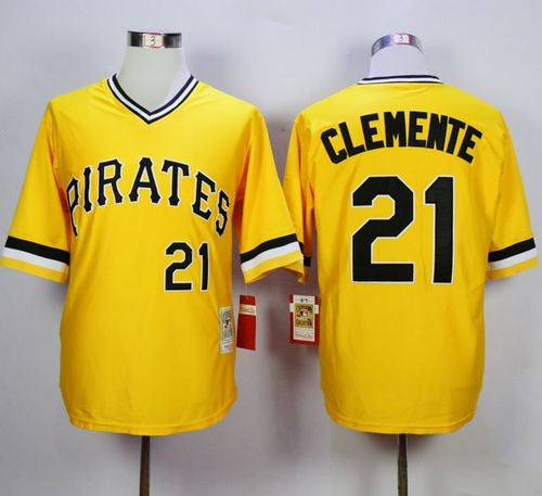 Pittsburgh Pirates yellow Throwback jersey
