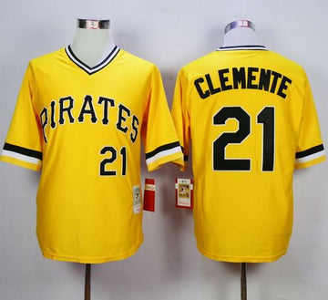 Pittsburgh Pirates yellow Throwback jersey