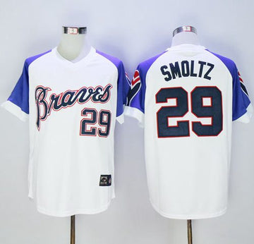 Atlanta Braves white Throwback jersey