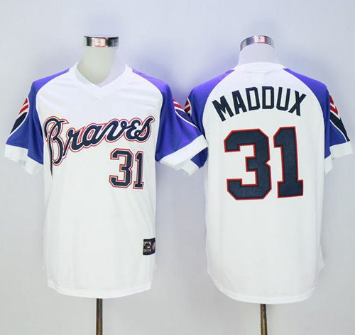 Atlanta Braves white Throwback jersey