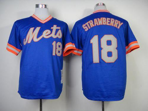 New York Mets blue Throwback jersey