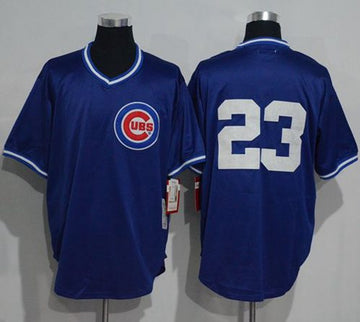 Chicago Cubs blue Throwback jersey