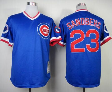 Chicago Cubs blue Throwback jersey