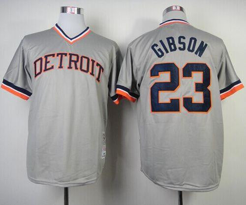Detroit Tigers grey Throwback jersey